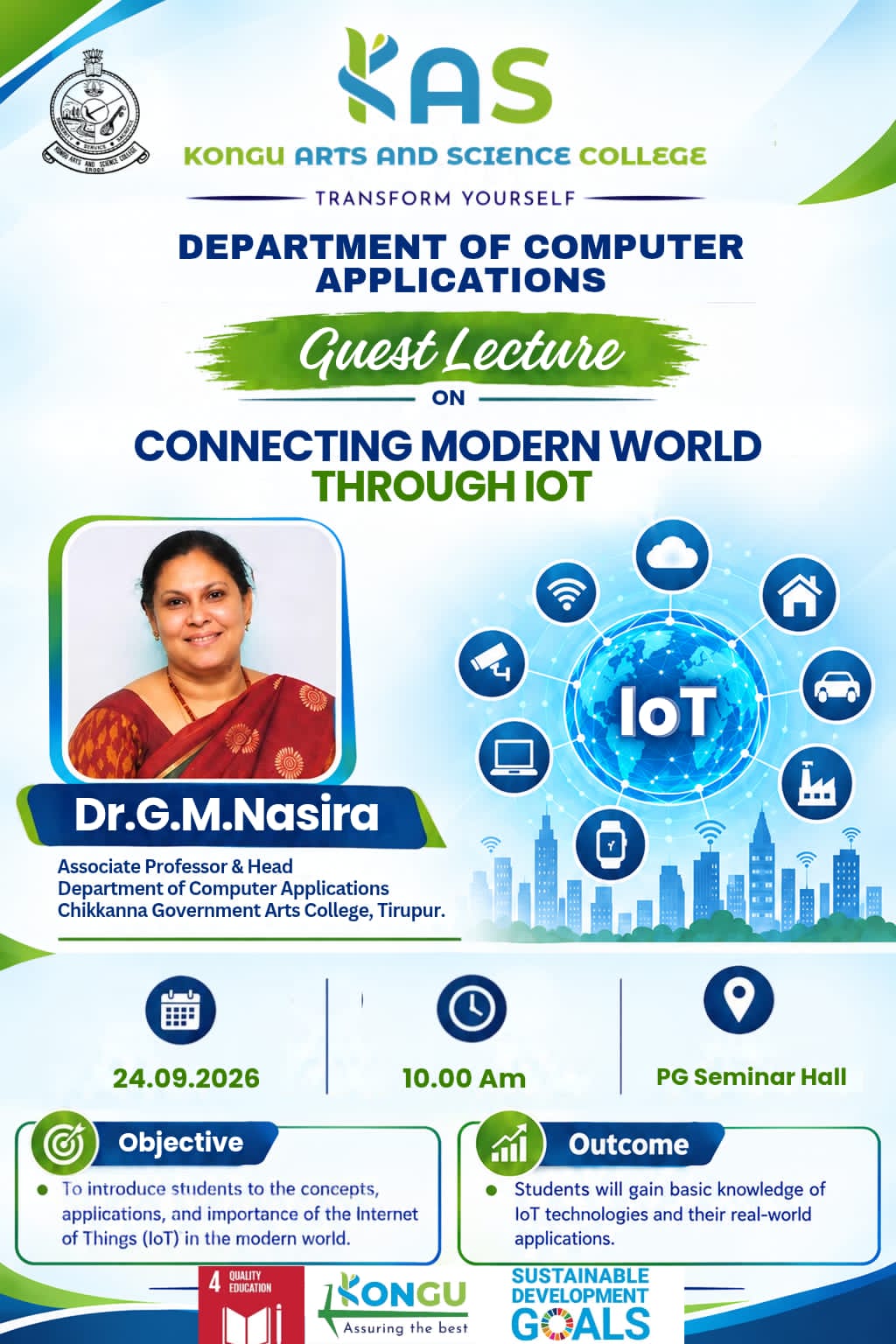 Guest Lecture on Connecting Modern World Through IoT